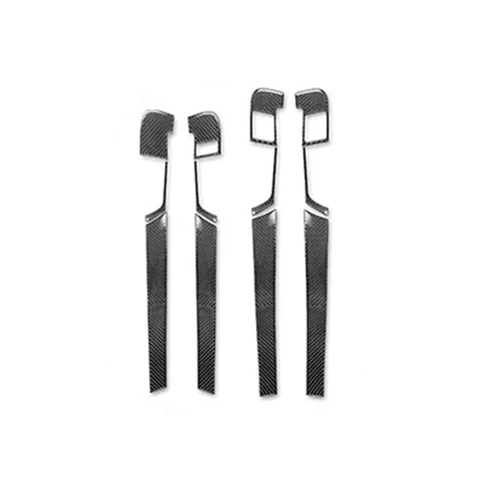 VFKJGNcgfb Autotürverkleidung Griff Türen Schalen Schloss Rahmen Zieraufkleber Kompatibel for Audi A3 S3 8P 2006 2007 Echte Kohlefaser Zubehör Dekoration(12pcs Set B RHD) von VFKJGNcgfb