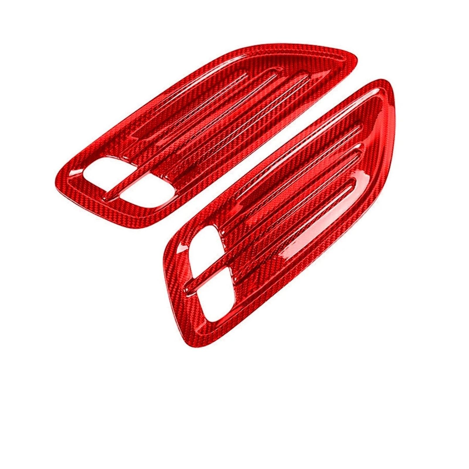 VFKJGNcgfb Dekorativer Aufkleber for die Motorhaubenlüftung, kompatibel mit Kia Stinger 2018–2023, Zubehör for Außenmodifikationen aus echtem Carbon(Red) von VFKJGNcgfb