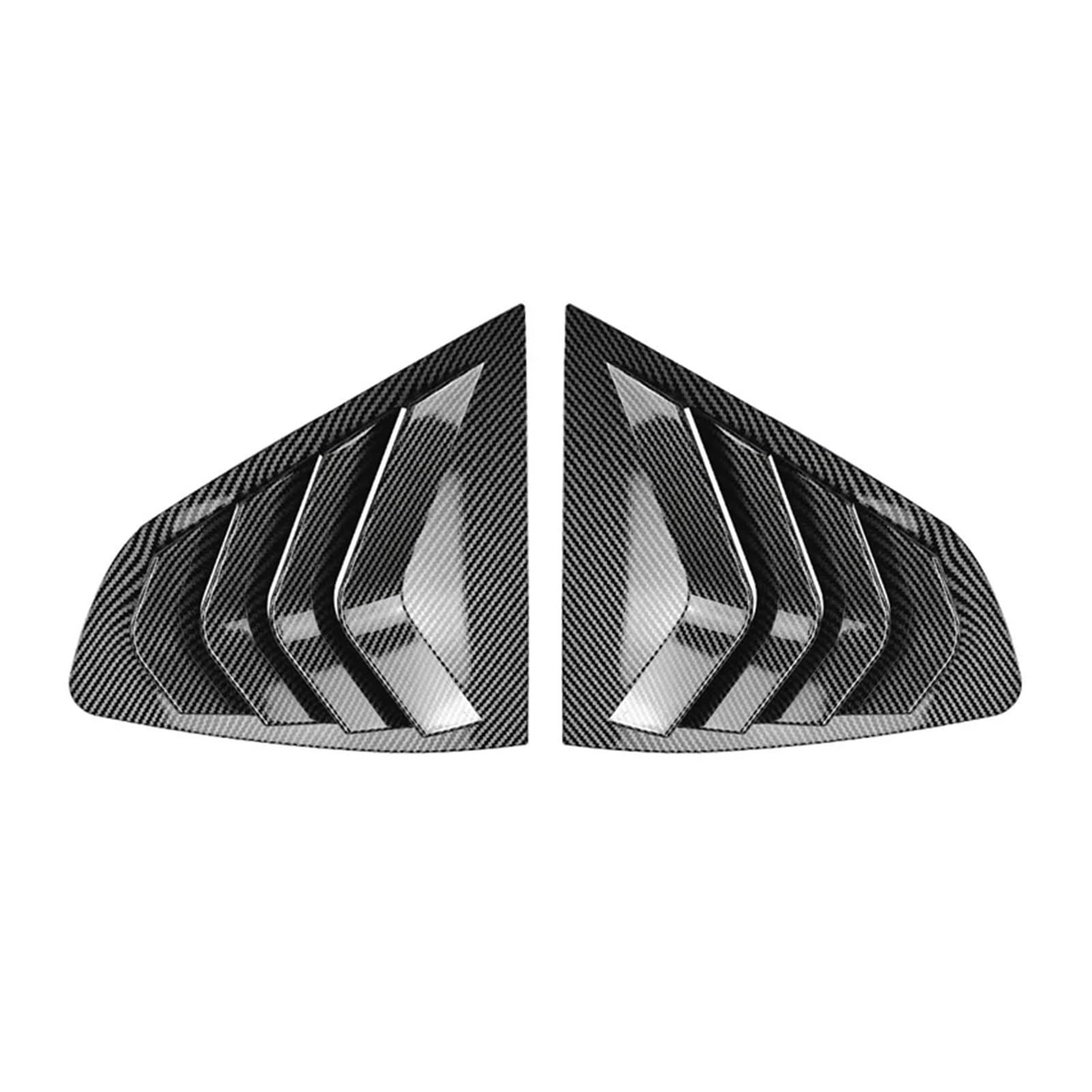VFKJGNcgfb Dreieckige Lamellen in Haifischkiemenform for die Heckscheibe, dekorative Fensterlüftung, kompatibel mit BMW X4 G02 2018–2022(Carbon Black) von VFKJGNcgfb
