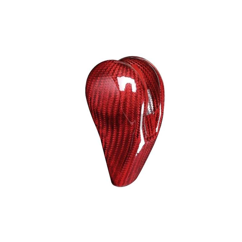 VFKJGNcgfb Innenverkleidung for den Schaltknauf, kompatibel mit Porsche Panamera, Macan, 911 – Carrera, 718, Boxster, Cayman 2010–2020, trockene Kohlefaser(Red Carbon Fiber) von VFKJGNcgfb