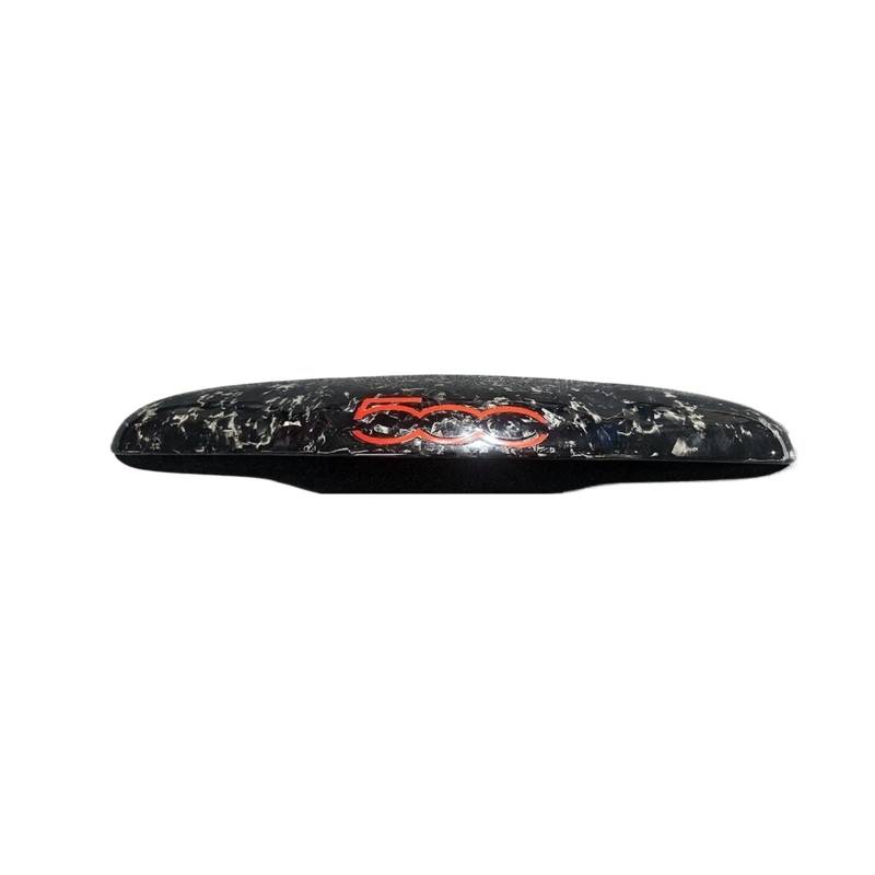 VFKJGNcgfb Kofferraumgriffabdeckung, Heckklappendeckel, Zubehörteil, kompatibel mit FIAT 500 595 695 – Abarth, nur USA-Version, Kohlefasermaterial(3K Glossy Forged) von VFKJGNcgfb