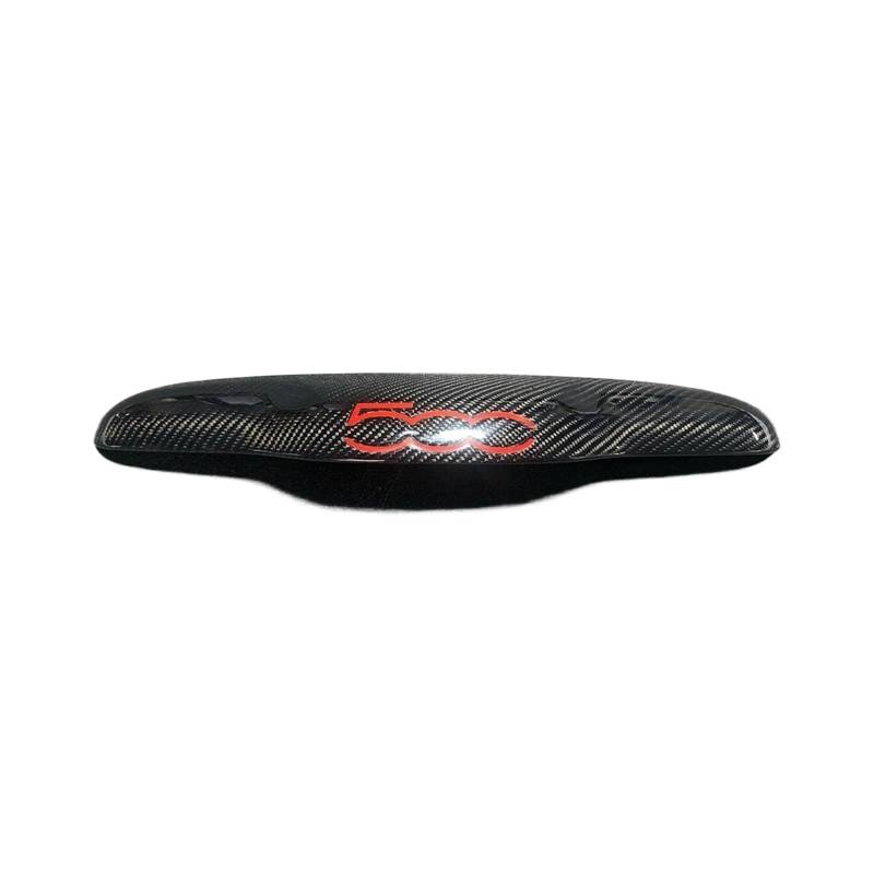 VFKJGNcgfb Kofferraumgriffabdeckung, Heckklappendeckel, Zubehörteil, kompatibel mit FIAT 500 595 695 – Abarth, nur USA-Version, Kohlefasermaterial(3K Glossy Twill) von VFKJGNcgfb