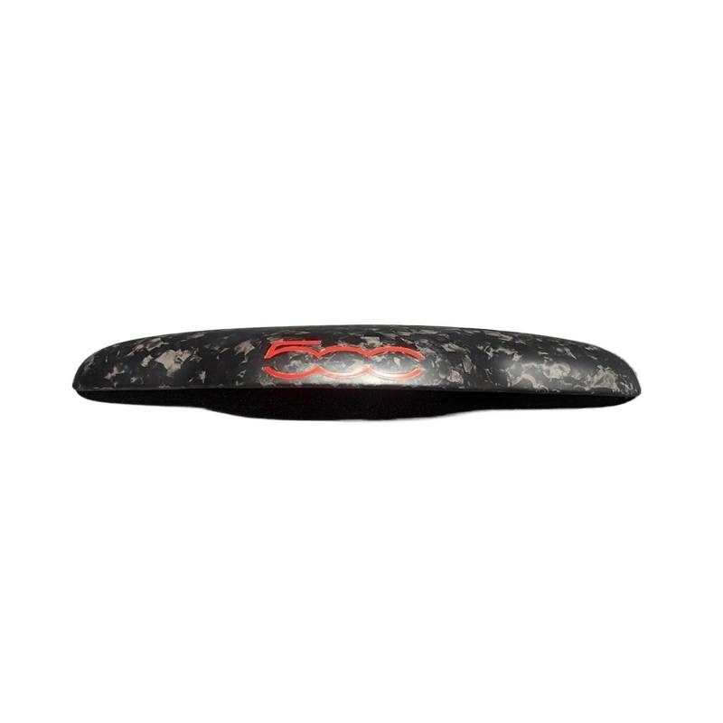 VFKJGNcgfb Kofferraumgriffabdeckung, Heckklappendeckel, Zubehörteil, kompatibel mit FIAT 500 595 695 – Abarth, nur USA-Version, Kohlefasermaterial(3K Matt Forged) von VFKJGNcgfb