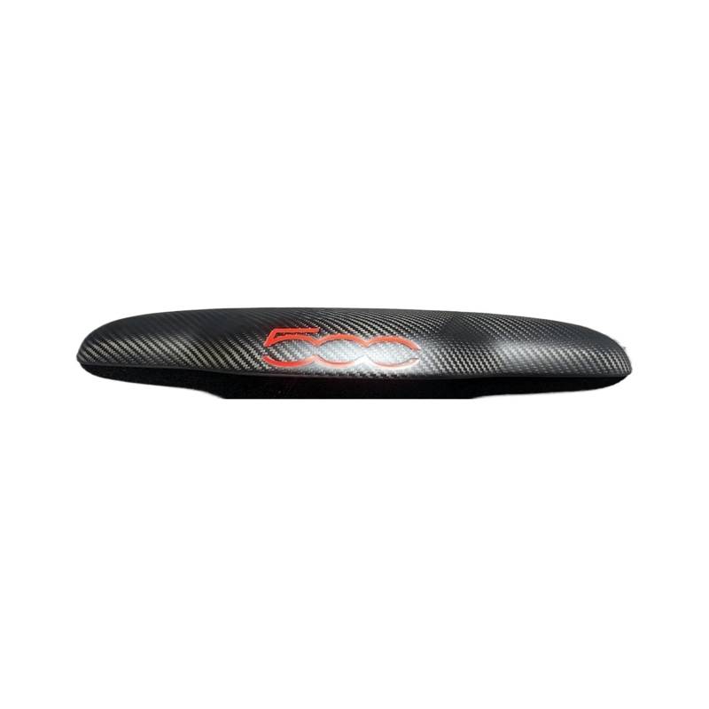 VFKJGNcgfb Kofferraumgriffabdeckung, Heckklappendeckel, Zubehörteil, kompatibel mit FIAT 500 595 695 – Abarth, nur USA-Version, Kohlefasermaterial(3K Matt Twill) von VFKJGNcgfb