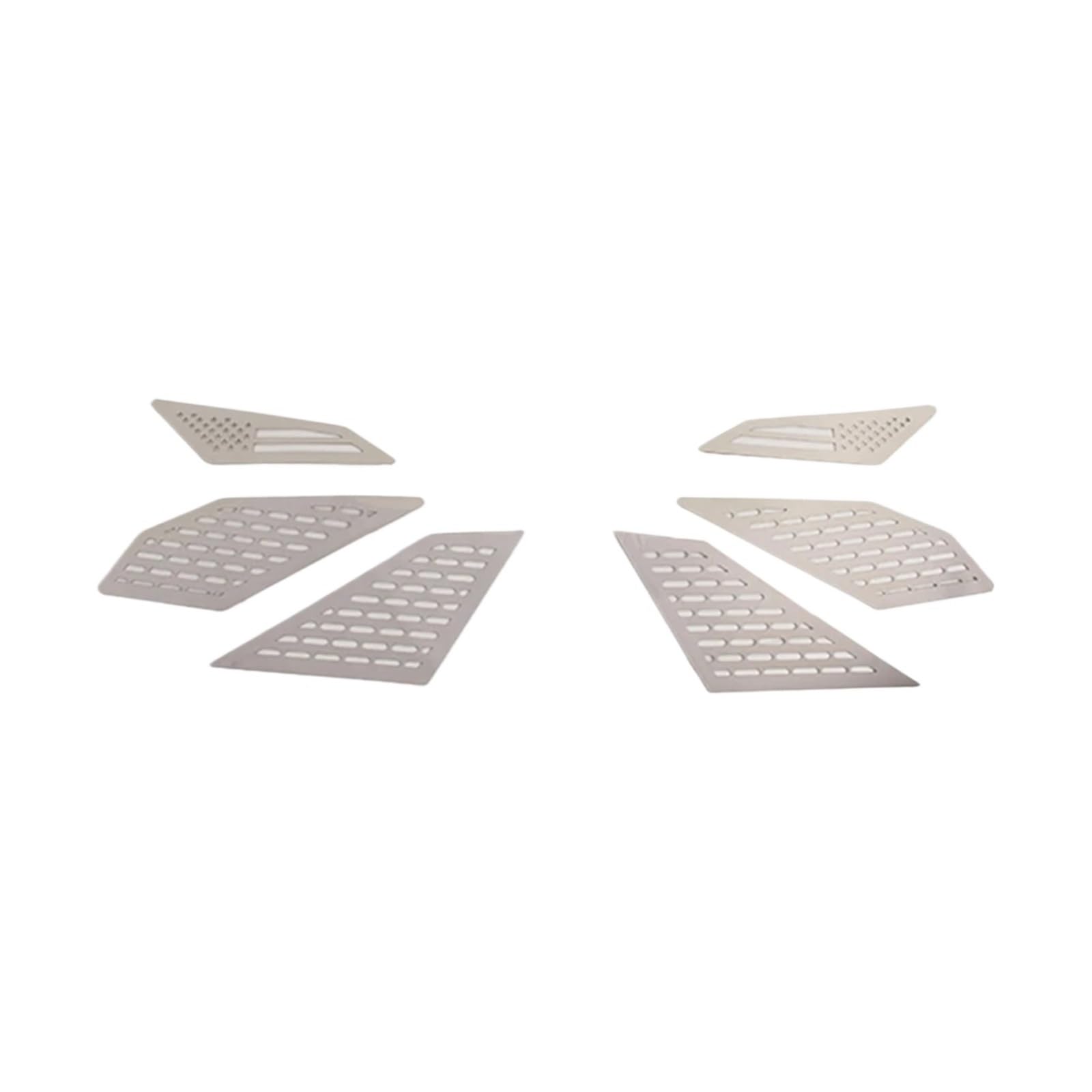 VFKJGNcgfb Lufteinlass-Dekorationsabdeckungsaufkleber, kompatibel mit Polaris RZR PRO XP UItimate 2021 2022, Metallmaterial, Autozubehör(Chrome B) von VFKJGNcgfb
