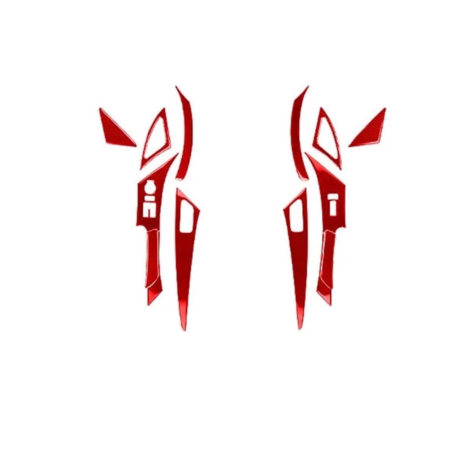 VFKJGNcgfb Türlift-Armlehnen-Set, Panel-Aufkleber, kompatibel mit Hyundai Genesis Coupe 2013–2016, echte Kohlefaser, Autozubehör, Innendekoration(2 Red) von VFKJGNcgfb