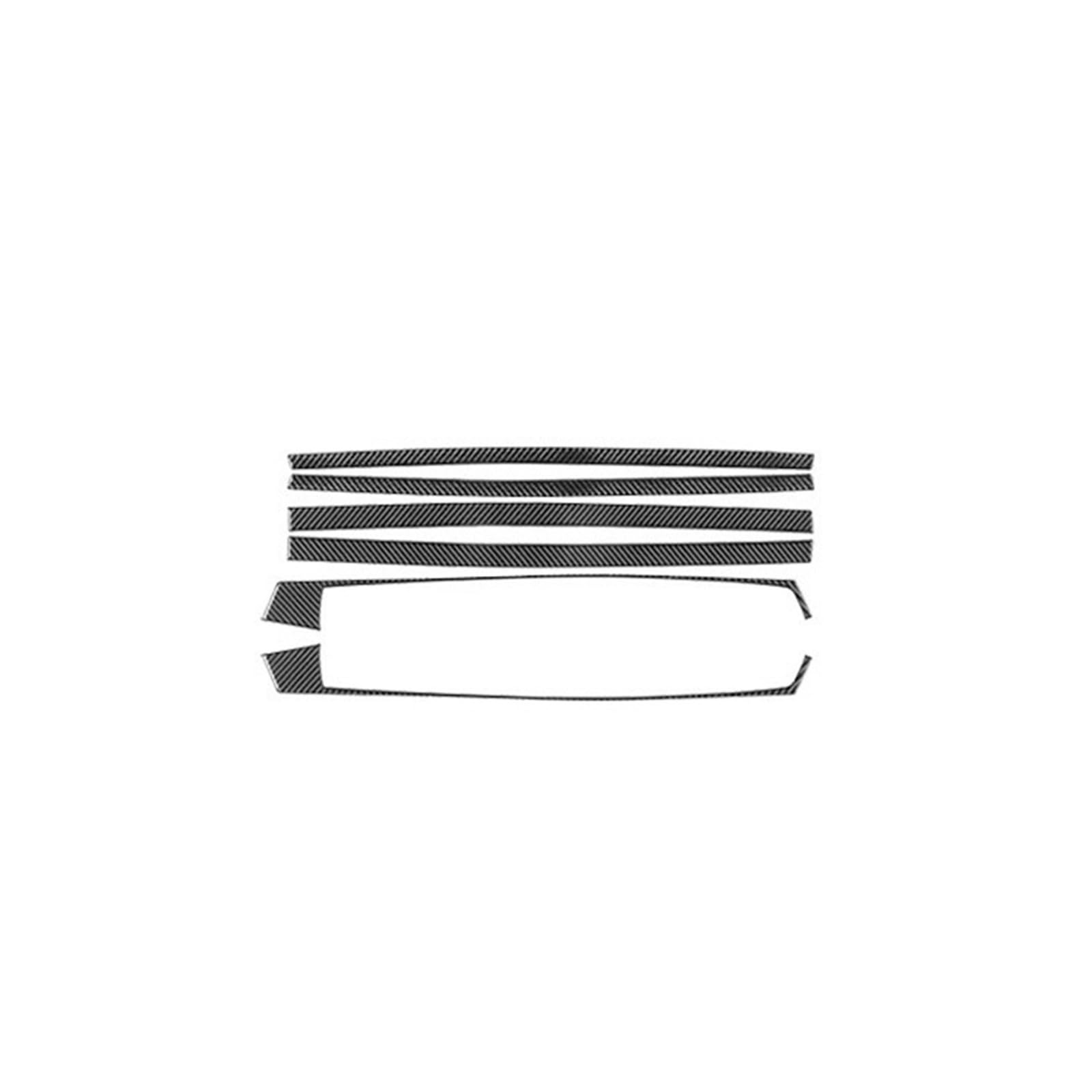 VFKJGNcgfb Verkleidungsabdeckung der vorderen Armlehne, kompatibel mit BMW 7er E65 E66 2002–2008, echte Kohlefaser, Aufkleber for die Innendekoration des Autos(Black) von VFKJGNcgfb