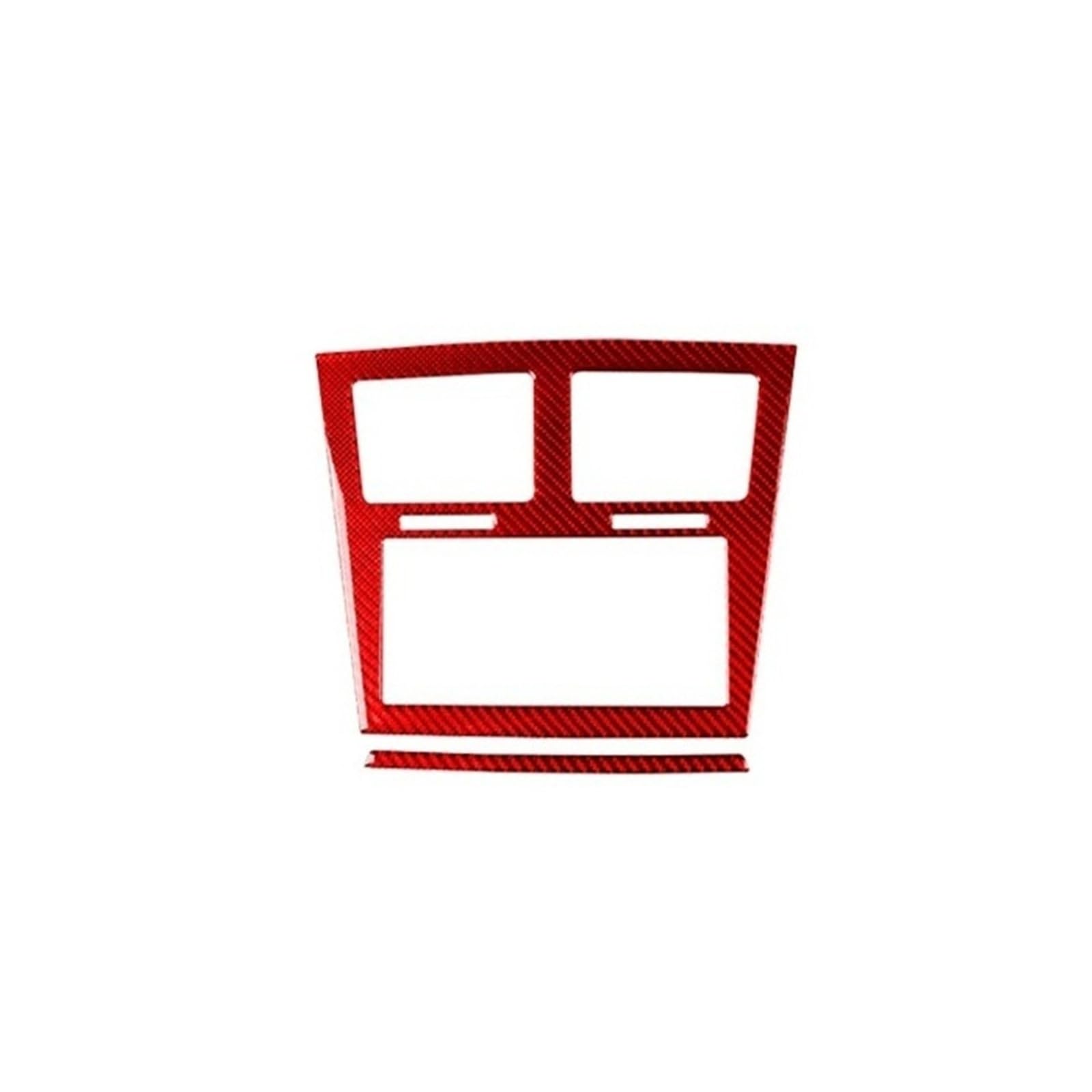 VFKJGNcgfb Verkleidungsabdeckung for zentrale Klimaanlagen-AC-Steckdosen, kompatibel mit Dodge Avenger 2008 2009 2010, Carbonfaser-Innenzubehör-Aufkleber(Red Carbon Fiber) von VFKJGNcgfb