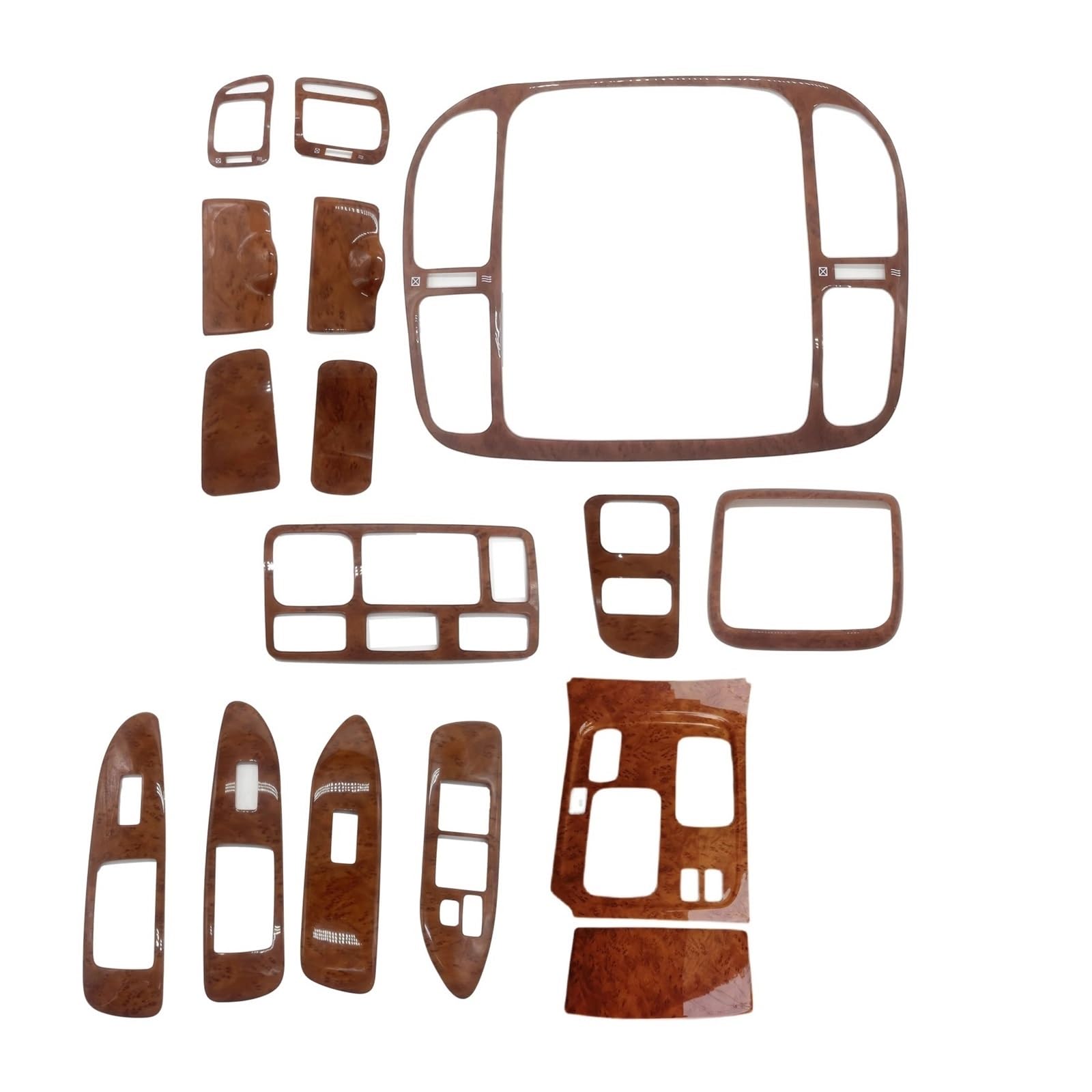 VFKJGNcgfb at MT Trim-Aufkleber, kompatibel mit Toyota Land Cruiser 4500 4700 LC100 1998–2007, 15/16-teilig, Holz-Trimm-Aufkleber(at 1 Set) von VFKJGNcgfb