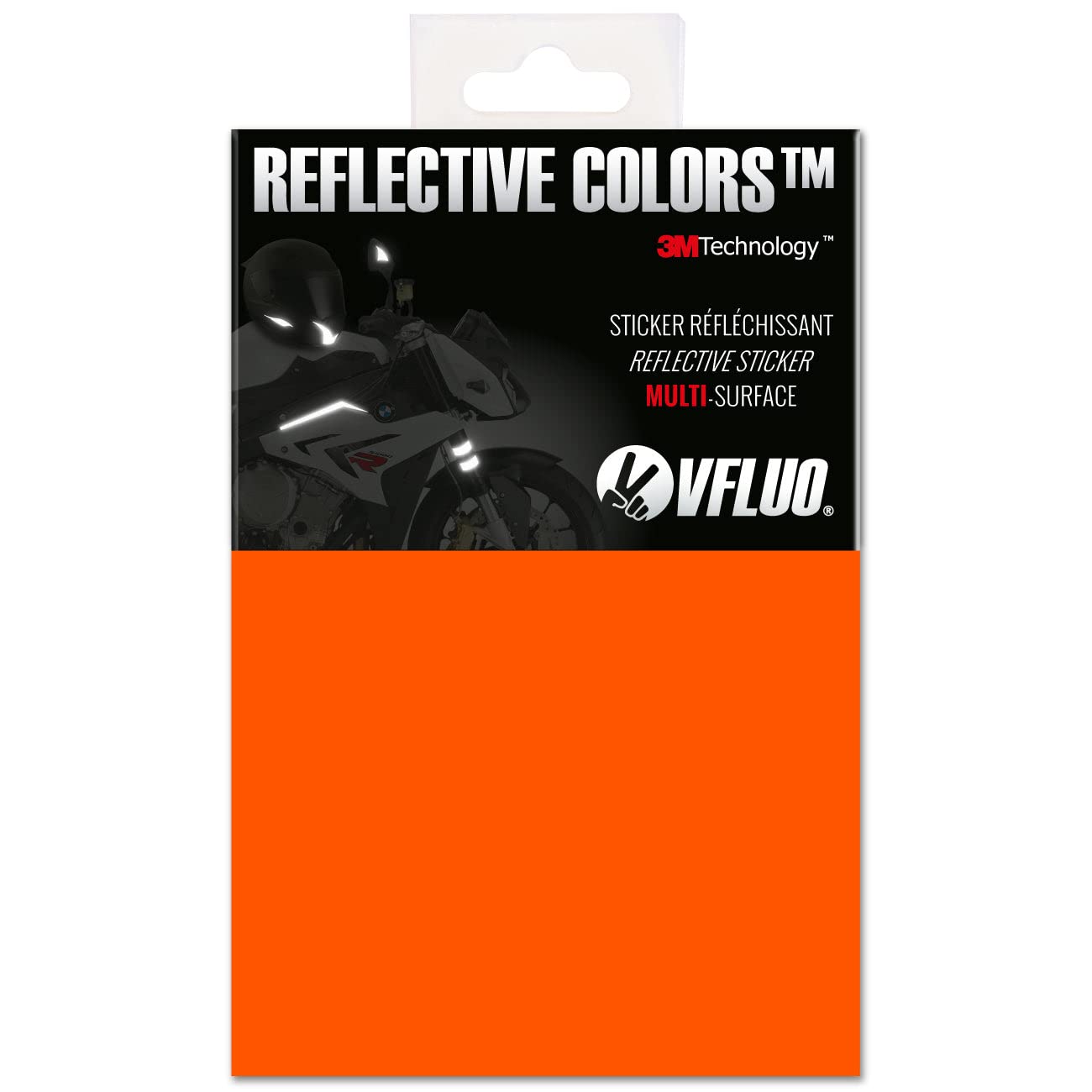VFLUO Reflektoren Blatt Selbstklebende Aufkleber zum Ausschneiden für Motorrad,Fahrrad, Helm,Motorradhelme... - 3M™ Technology - Sichtbarkeit & Beschilderung - Diskret & Design - DIY von VFLUO