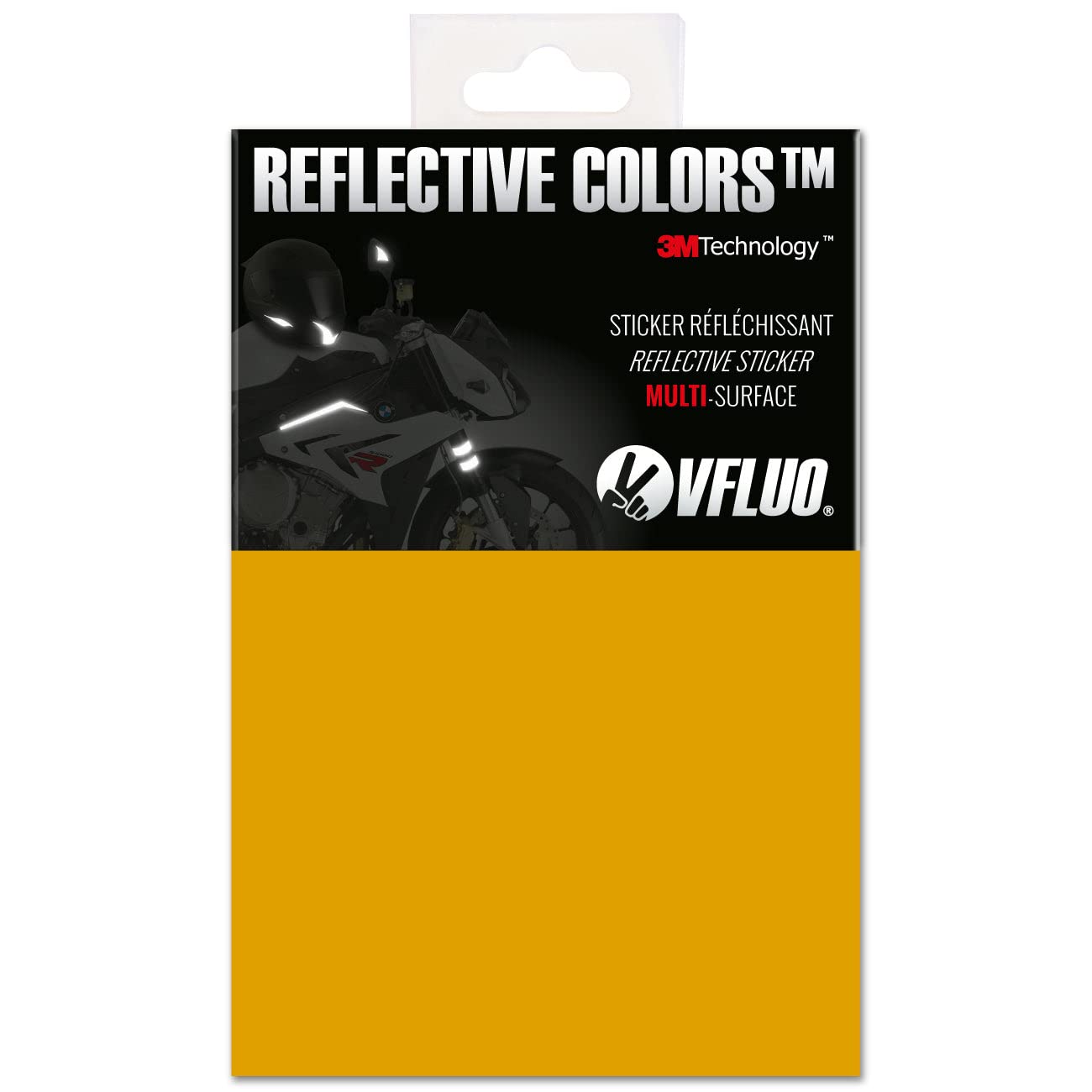 VFLUO Reflektoren Blatt Selbstklebende Aufkleber zum Ausschneiden für Motorrad,Fahrrad, Helm,Motorradhelme... - 3M™ Technology - Sichtbarkeit & Beschilderung - Diskret & Design - DIY von VFLUO