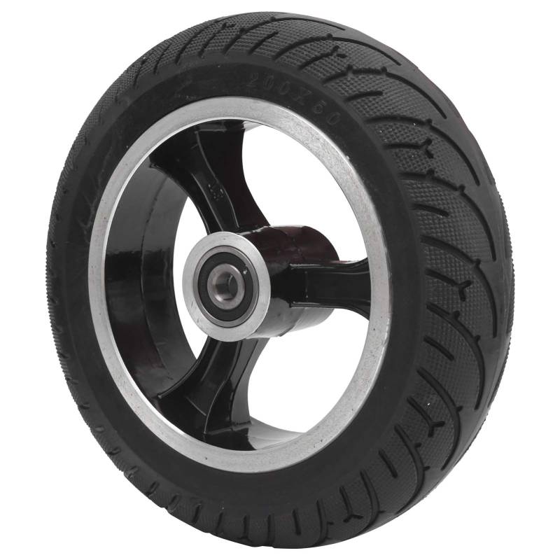 Elektroroller Reifen, 8in 200x50 Roller Reifen Vollreifen Vollrad Nicht Pneumatischer Reifen mit Nabenersatz für Elektroroller von VGEBY