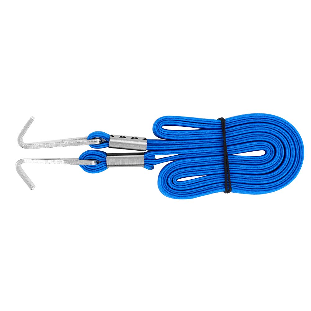 Fahrradgurt, Fahrradgurt Zurrgurt Gepäck Spanngurt Seil mit Aluminiumlegierungshaken(Blau ) von VGEBY1