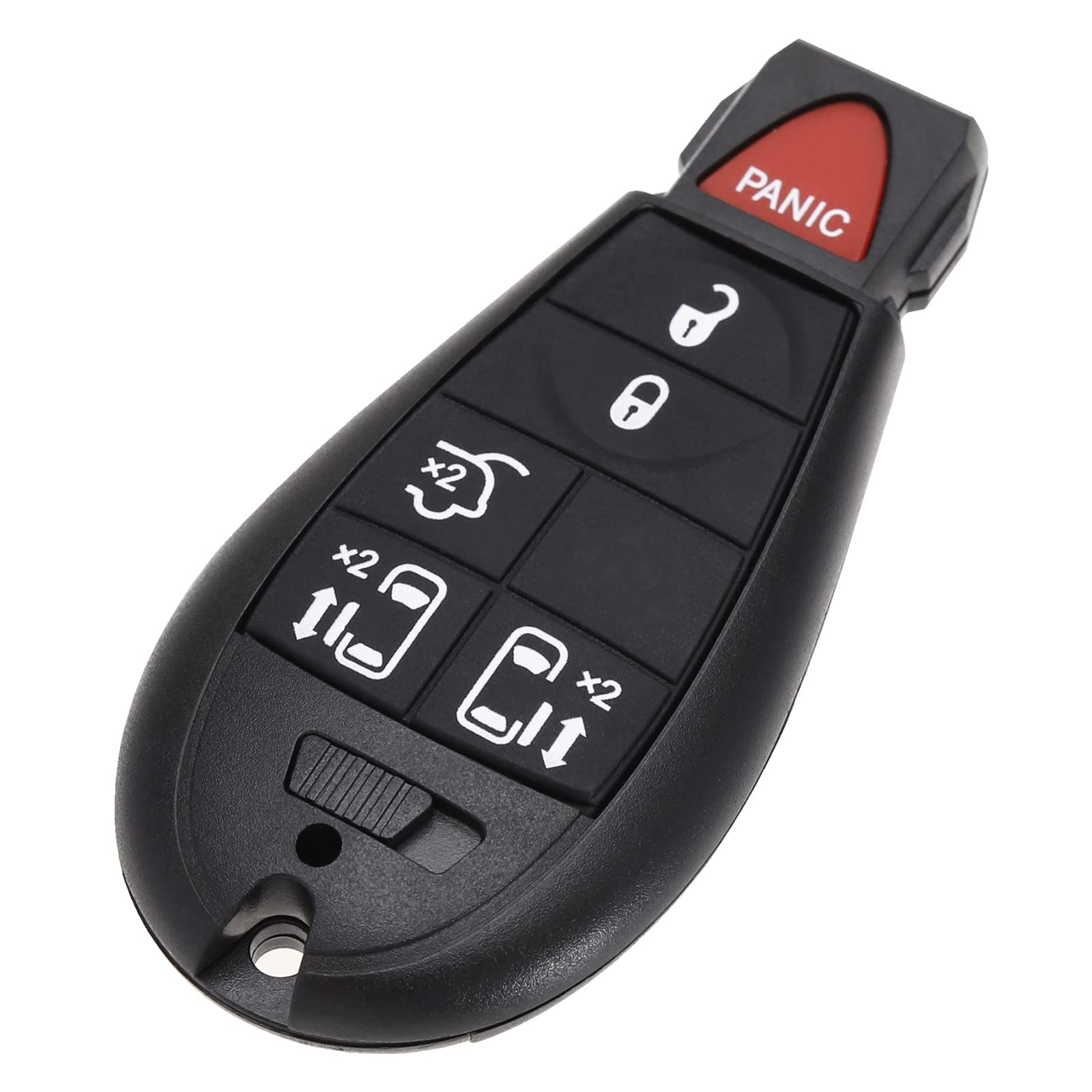 VGOL Autoschlüsselgehäuse mit 5 Tasten, kompatibel mit Grand Voyager, Schlüsselgehäuse, ohne Schlüssel, Autozubehör von VGOL