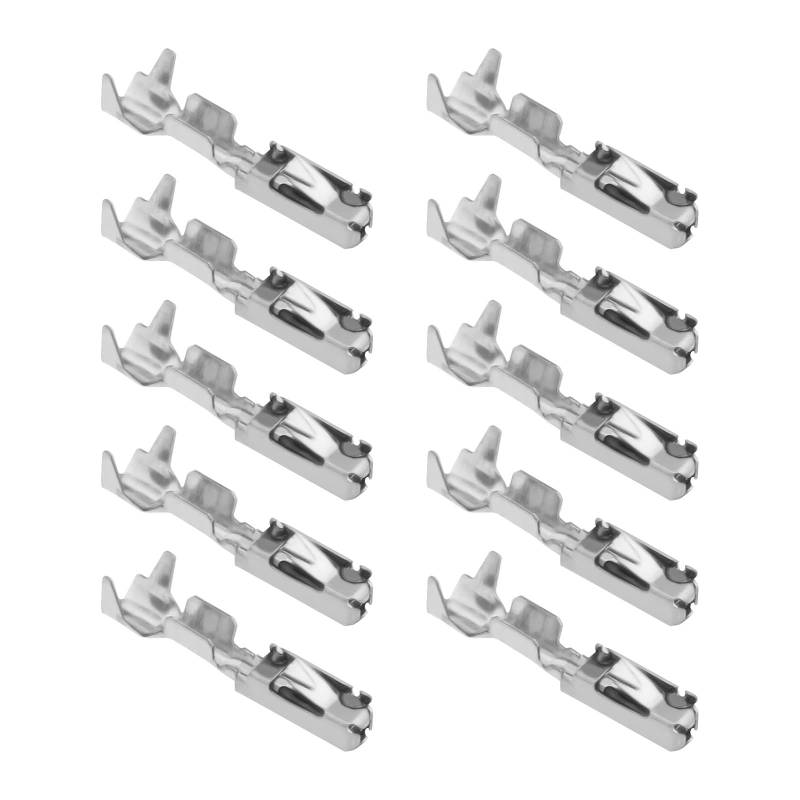 50 Stück Crimpkontakte für Mikro-Timer, Verkabelung, Reparaturklemmen, Crimpstecker, für Kabelquerschnitt 0,5 mm² bis 0,75 mm², Modell 5-963715-1 von VGOL