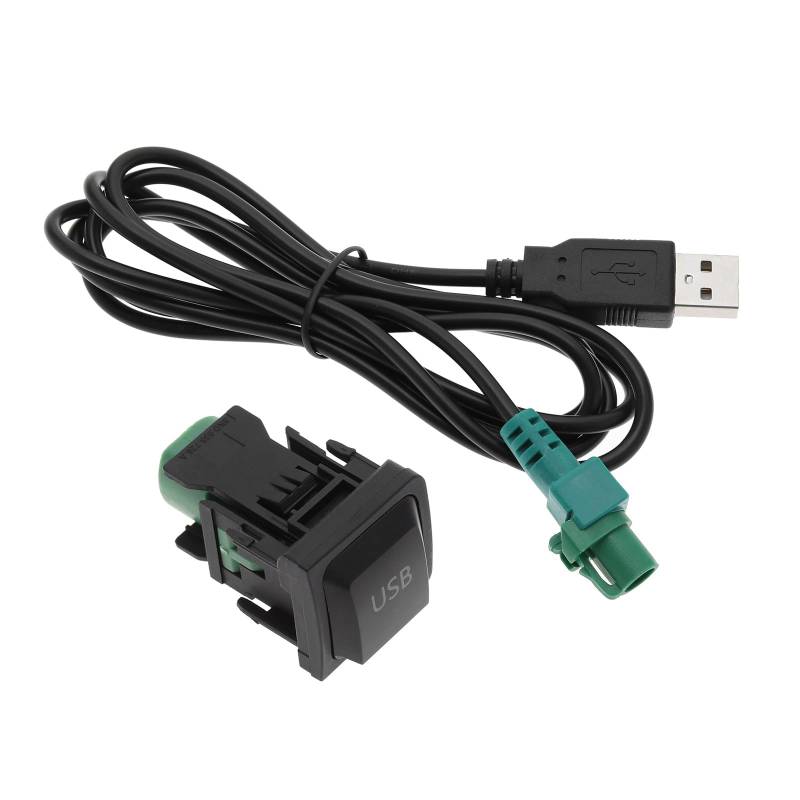 VGOL Auto-USB-Audiokabel-Adapter Kompatibel mit VW mit RCD510, RCD310 CD-Player Radio USB-Schalter Taste USB-Kabel-Adapter von VGOL