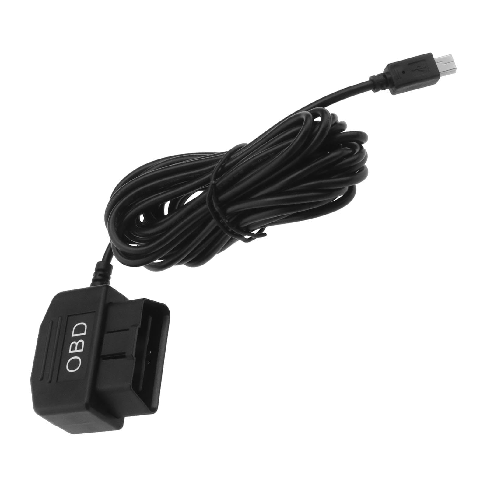 VGOL OBD Stromkabel Mini USB OBD2 Stromkabel Adapter Festverdrahtetes Ladekabel 24 Stunden Überwachung mit Modusschalter Taste für Dashcam 3,5 Meter von VGOL