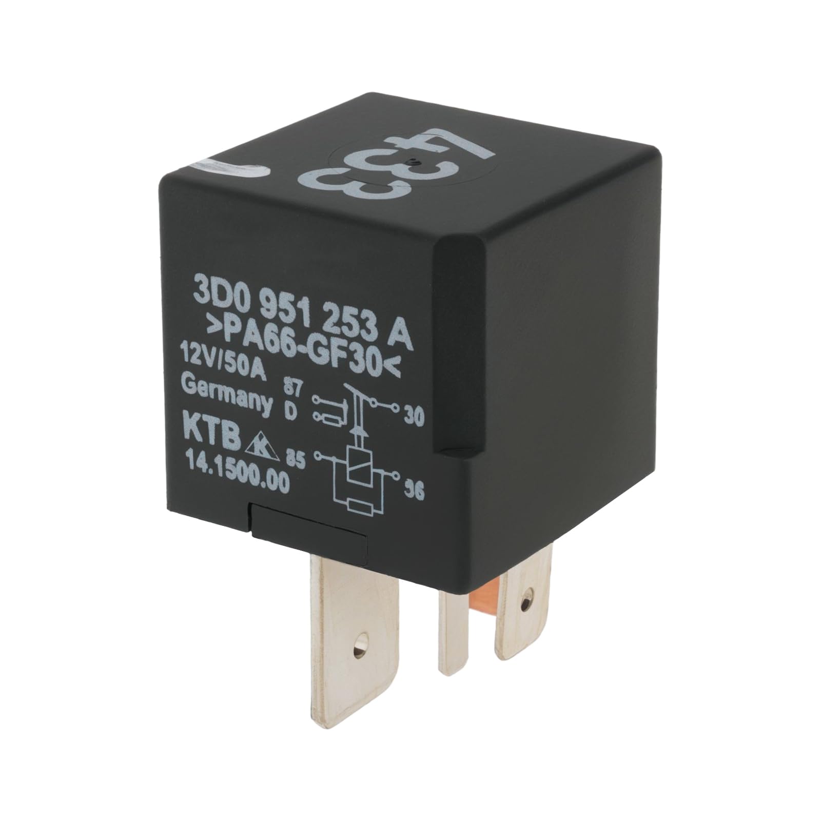 VGOL 1 Stück 5-poliger Auto-Relais-Ersatzteil 3D0951253A 12 V 50 A Kfz-Relaisschalter Kompatibel mit Volkswagen VGOL 1 Stück 5-poliger Auto-Relais-Ersatzteil 3D0951253A 12 V 50 A Kfz-Relaisschalter Kompatibel mit Volkswagen von VGOL