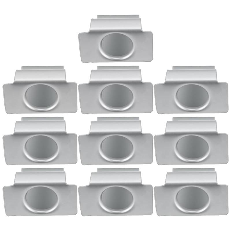 VGOL 10 Stück Stoßstangen-Abdeckung, Anhänger-Kupplungs-Clips, kompatibel mit Audi VW Seat 6Q0807180, Befestigungs-Halterungs-Set von VGOL