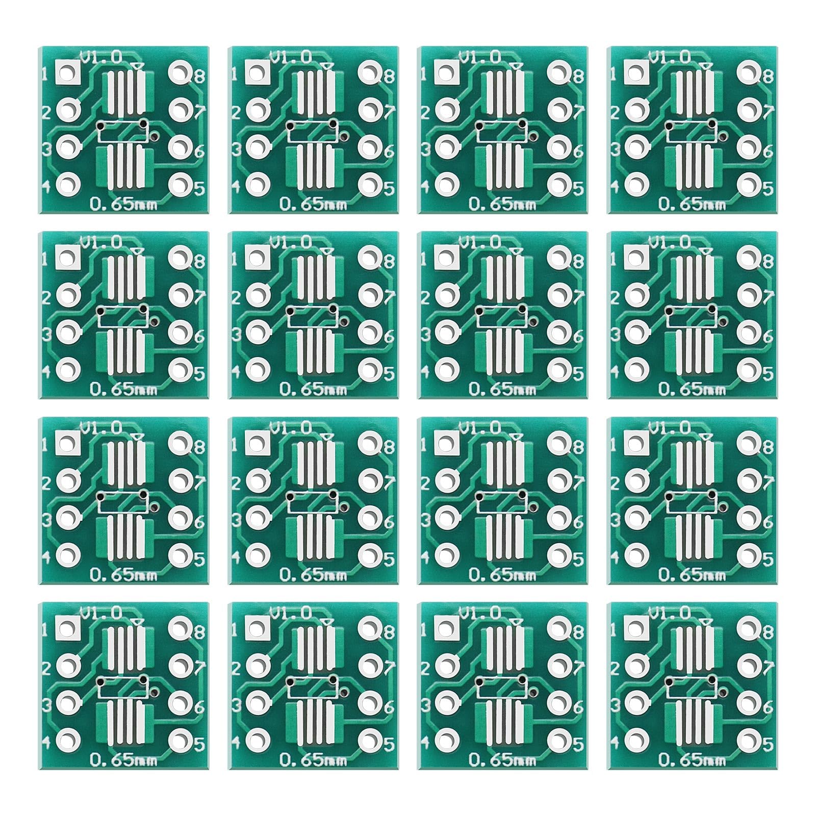 VGOL 100 Stück SOP8 auf DIP-Adapter SOP8 PCB-Adapter Konverter PCB-Umwandlungsplatine PCB-Prototypplatine SMD-Konverter Lötstiftplatine Doppelseitige Leiterplatte VGOL 100 Stück SOP8 auf DIP-Adapter SOP8 PCB-Adapter Konverter PCB-Umwandlungsplatine PCB-Prototypplatine SMD-Konverter Lötstiftplatine Doppelseitige Leiterplatte von VGOL