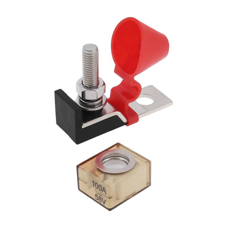 VGOL 100A 58V Marine Bewertet Batterie Sicherung Halter Terminal Sicherung Block für Neue Energie Fahrzeuge RVs Kreuzfahrten von VGOL