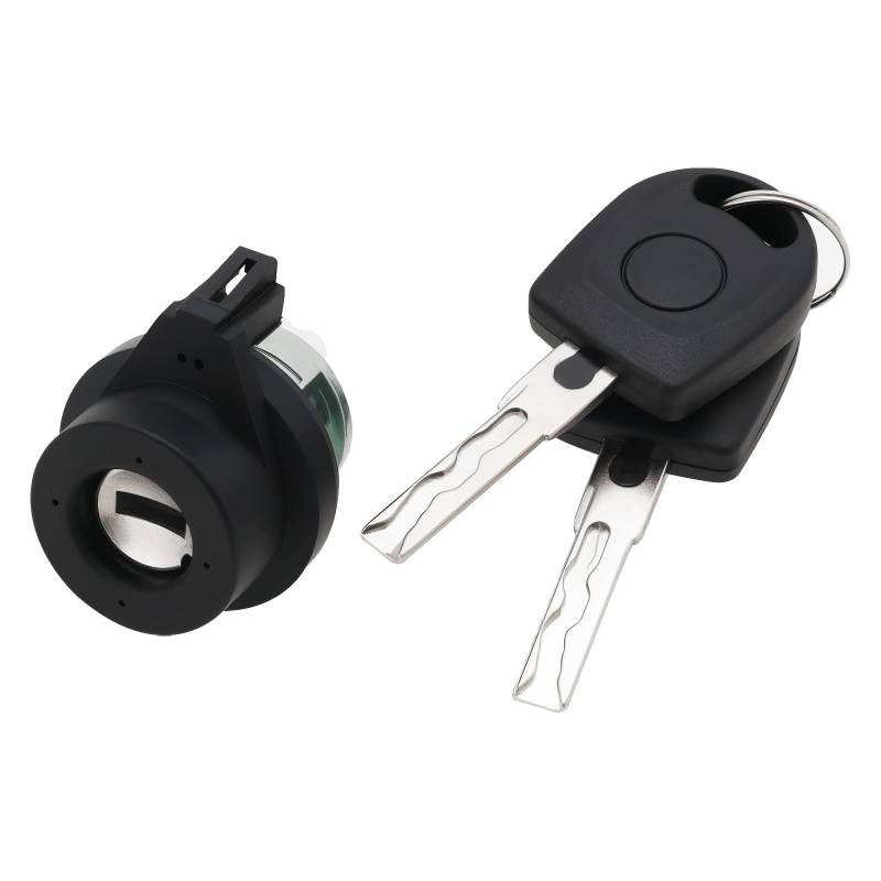 VGOL 1PC Zündschlossschloss mit 2 Schlüsseln 8E0905855A 107905855C 6L0905855D Kompatibel mit VW Golf 5 Kompatibel mit Jetta T5 Kompatibel mit Octavia 1Z von VGOL