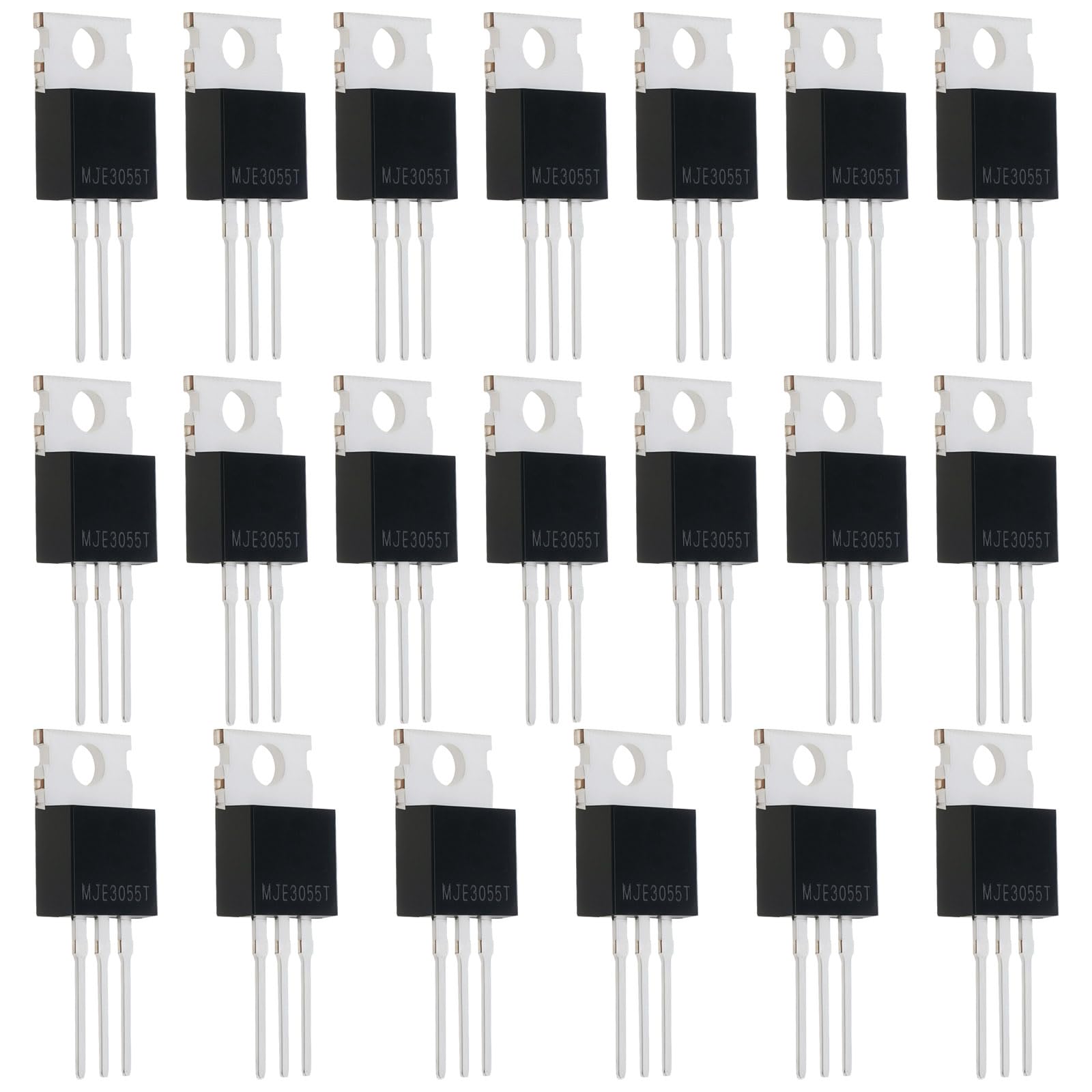 VGOL 20 STK. MJE3055T NPN-Transistor TO-220 10A 60V 75 W 29 x 9,7mm für Leistungsschaltung Und Allzweckverstärker NPN-Halbleiterschalter Schwarz VGOL 20 STK. MJE3055T NPN-Transistor TO-220 10A 60V 75 W 29 x 9,7mm für Leistungsschaltung Und Allzweckverstärker NPN-Halbleiterschalter Schwarz von VGOL