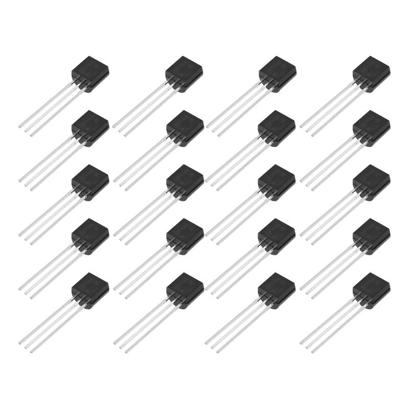 VGOL 20 Stück BF494 NPN-Mittelfrequenztransistoren TO-92 NPN-Transistor für Elektronisches DIY-Projekt Verstärker Solarpanel Ladegerät Schaltung Produkt Stromversorgung von VGOL