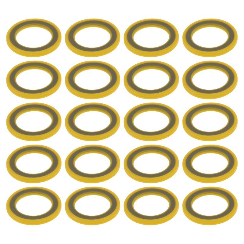 VGOL 20 Stück Getriebe-Ablassschraube Dichtung Dichtung OE 26-830749 kompatibel mit Mercury Marine kompatibel mit Mercruiser OD 14 mm ID 9 mm Dicke 1,4 mm Ölablassschraube Dichtung Unterlegscheibe von VGOL