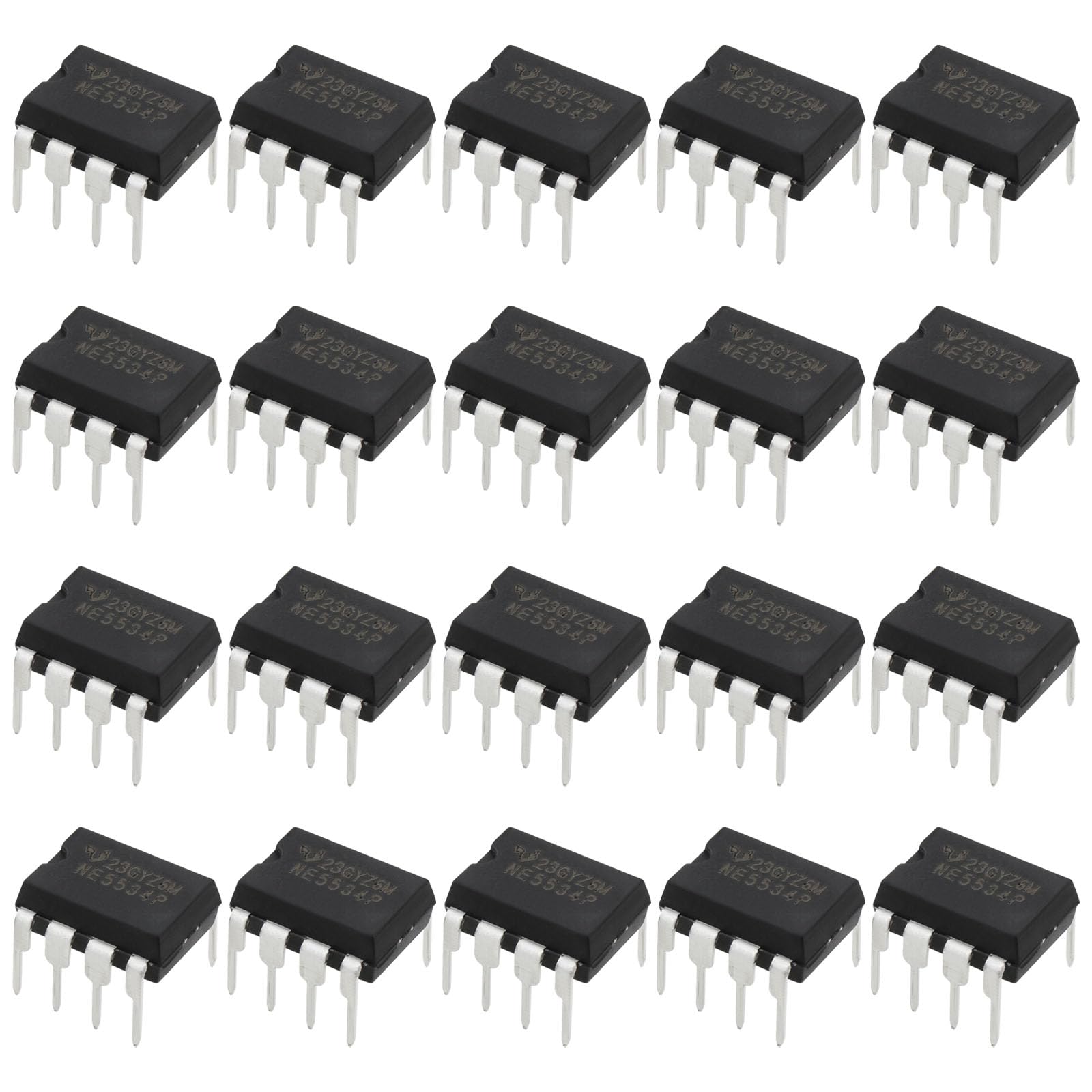 VGOL 20 Stücke NE5534P Direktstecker DIP 8 IC Chip Geräuscharm Hochgeschwindigkeits-Elektronikkomponenten Geeignet für Haushaltsgeräte Kleine Elektronische Produkte von VGOL