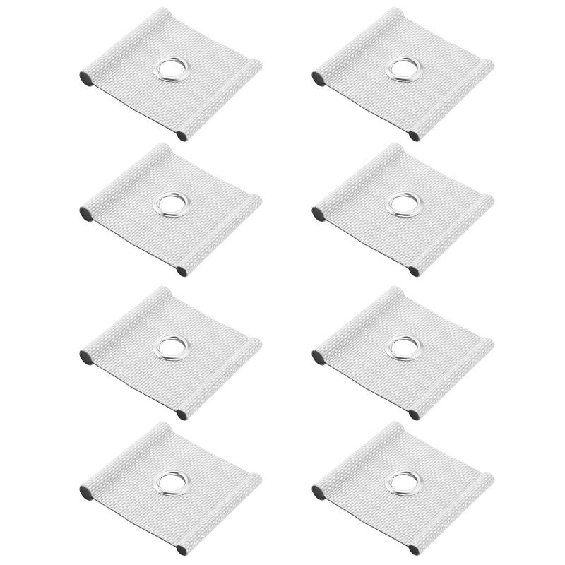 VGOL 8 Stück Markisenschienenkeder für 5-6 mm und 7-8 mm Kederschienen Markisenmontagewerkzeug Ösen Markisenhaken für Zelt Markise Campingplatz Caravan RV Grau-Weiß von VGOL