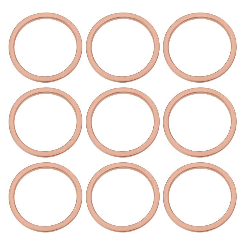 VGOL Ölablassschraubendichtungen Kompatibel mit Simson S50 S51 KR51 Star Habicht Duo Außendurchmesser 22 Mm Innendurchmesser 18 Mm Höhe 1,5 Mm Metall 20 Stück von VGOL