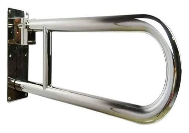 Haltegriffe Faltbarer Haltegriff Edelstahl Einschraubbare Wandhalterung Handläufe Sicherheit Hochklappbar 60-80Cm U-Form Rahmen Dusche von VGTLAKEX