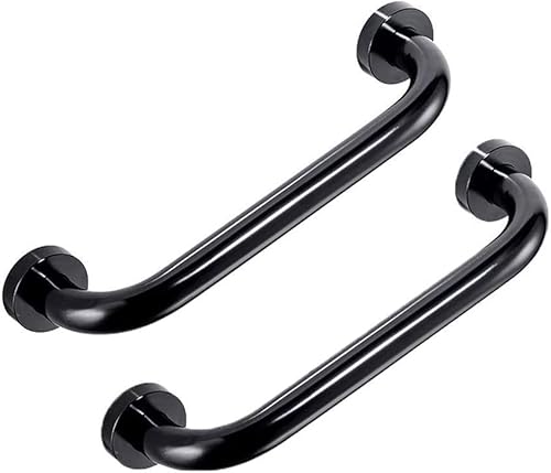 Haltegriffe Handlauf for Duschen und Wände, 30,5 cm, schwarzer Balance-Stab, Sicherheitshandlauf, Stützstange, Handicap, Edelstahl, 2er-Pack Haltegriffe Handlauf for Duschen und Wände, 30,5 cm, schwarzer Balance-Stab, Sicherheitshandlauf, Stützstange, Handicap, Edelstahl, 2er-Pack von VGTLAKEX