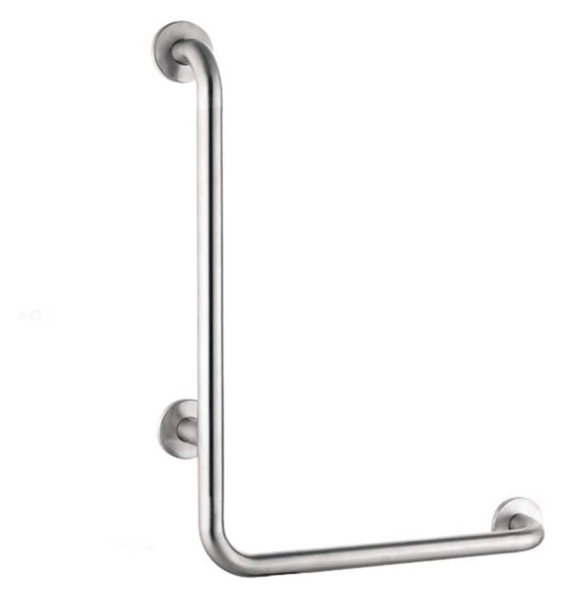 Haltegriffe L-förmiger Handlauf, rutschfester Edelstahl-Sicherheitsgriff, barrierefrei, geeignet for Badewanne und Toilette von VGTLAKEX