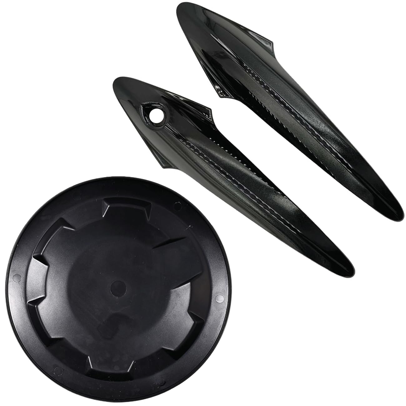 VHEUHZ Schwarz glänzend Türgriff-Abdeckungen + Auto Tankdeckelabdeckung Kompatibel mit Honda Civic FN2 2005-2012 Europäisches Modell FN FK Typ R 74480SMGE01150 VHEUHZ Schwarz glänzend Türgriff-Abdeckungen + Auto Tankdeckelabdeckung Kompatibel mit Honda Civic FN2 2005-2012 Europäisches Modell FN FK Typ R 74480SMGE01150 von VHEUHZ
