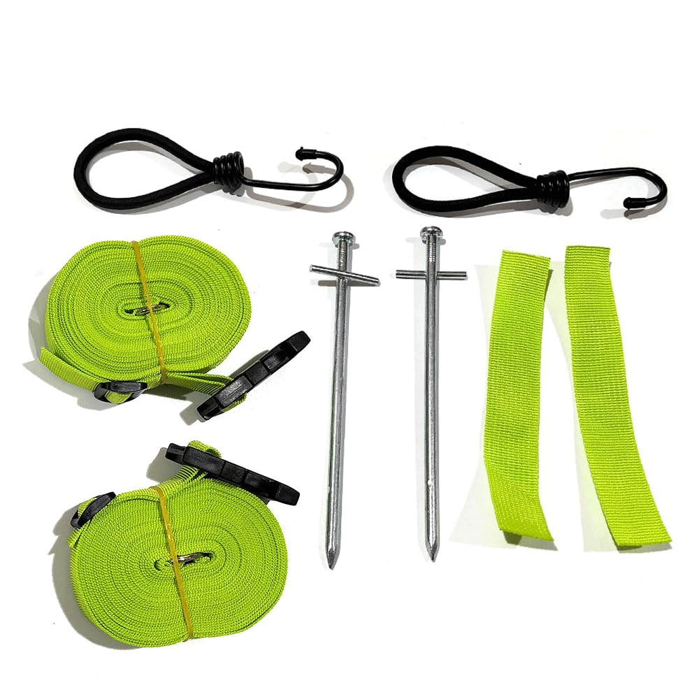 VHEUHZ Grün, 1 Set Vorzelt-Zurr-Set kompatibel mit Kampa Dometic Storm Straps von VHEUHZ