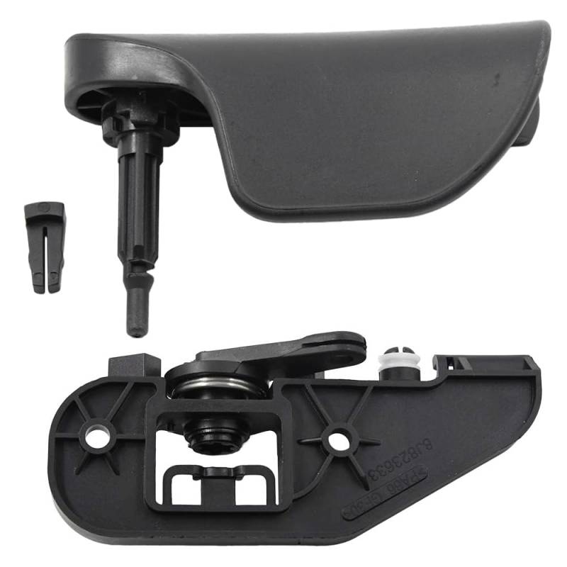 VHEUHZ Linkslenker 2 Stück Motorhaube Verriegelung Griff für Motorhauben öffner Griff zum Entriegeln der Motorhaube + Motorhaubengriff Lagerbock Hebel kompatibel mit TT 8J TTRS 8J1823533C von VHEUHZ