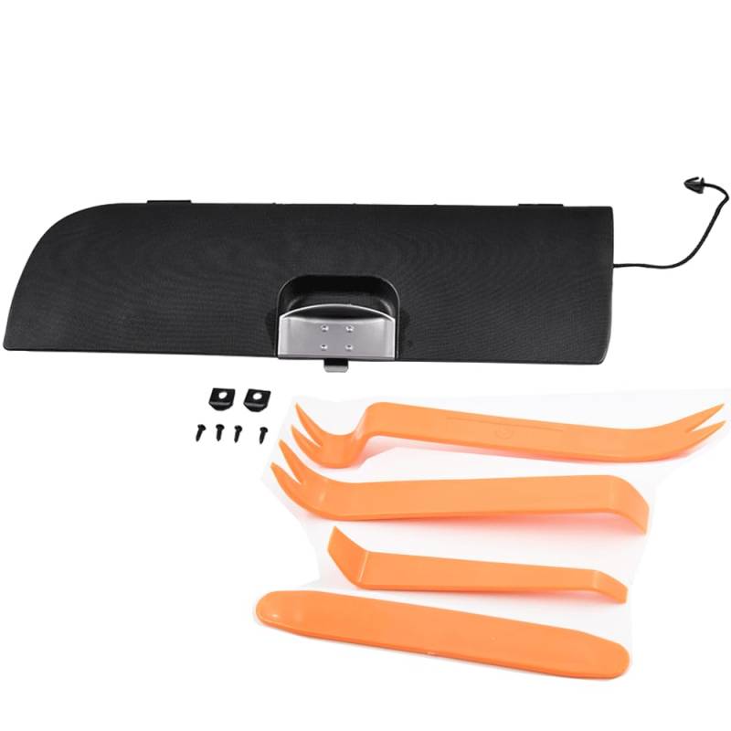 VHEUHZ Schwarz Handschuhfach Deckel Klappe Griff kompatibel mit CITROEN C1 PEUGEOT 107 TOYOTA AYGO Handschuhfachdeckel Abdeckungen Schutz für Armaturenbretter von VHEUHZ