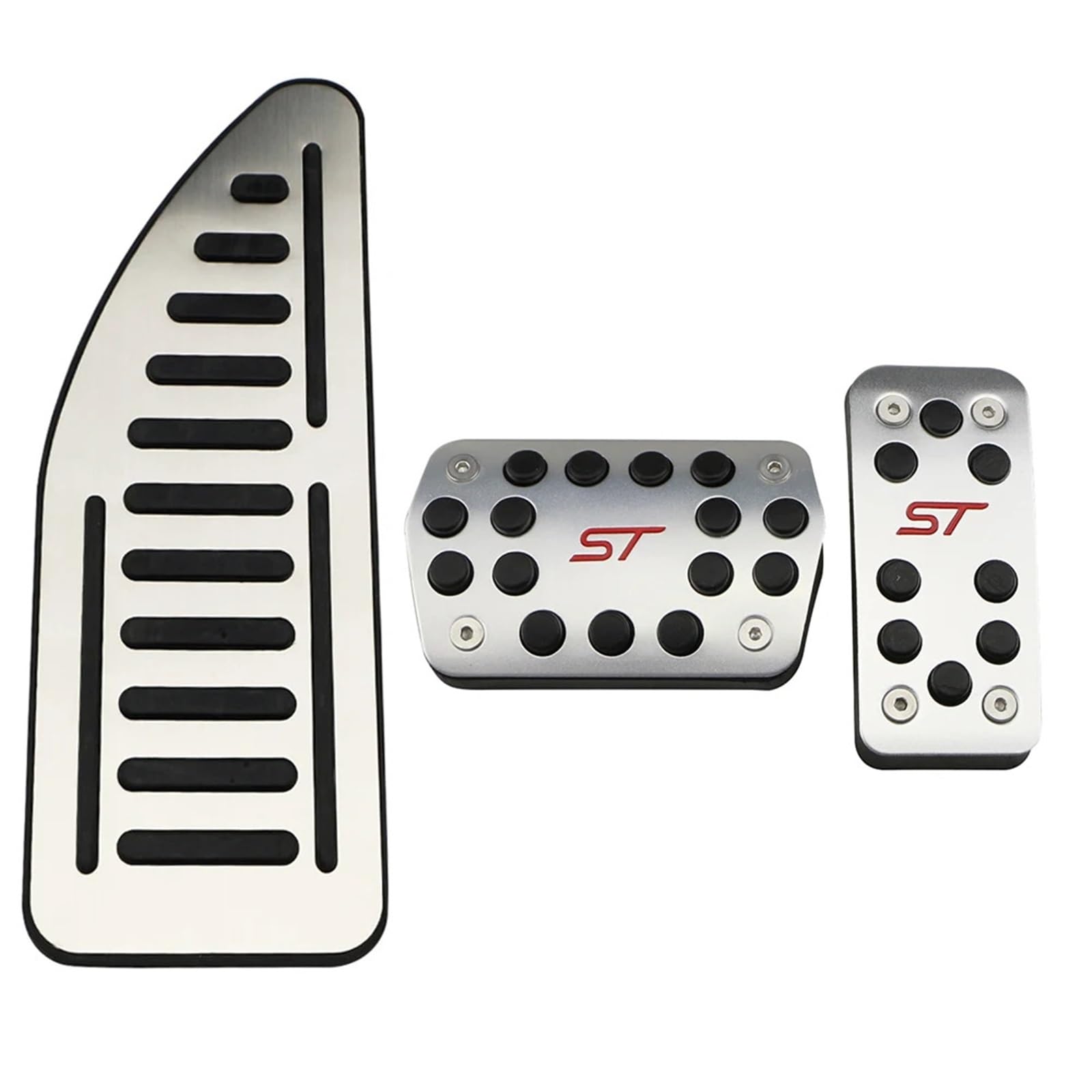 Autopedalabdeckungen Auto Accelerator Bremse Kupplung Rest Fuß Pedal for Ford Focus MK2 MK3 MK4 2005-2018 for Mondeo Fusion KUGA Escape Zubehör(at with Rest) von VHJIO