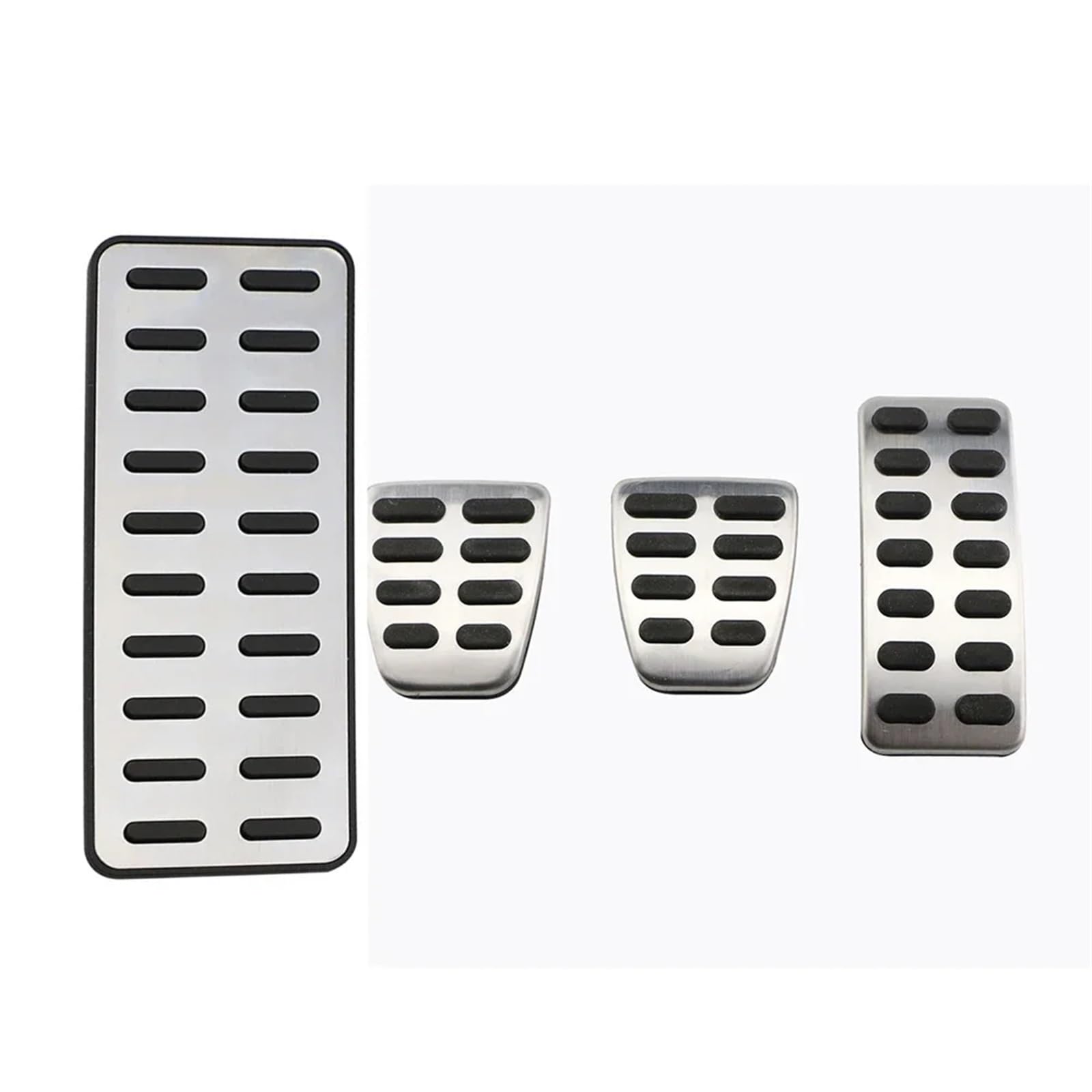 Autopedalabdeckungen Auto Kraftstoff Bremse Rest Fuß Pedale Auto Pedal Abdeckung for Hyundai Ix25 Creta Accent Verna Solaris for Kia K2 Rio Seele KX3 Zubehör(MT with Rest) von VHJIO
