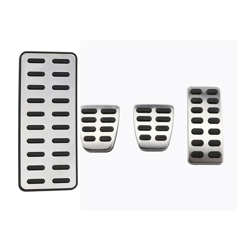 Autopedalabdeckungen Auto Kraftstoff Bremse Rest Fuß Pedale Auto Pedal Abdeckung for Hyundai Ix25 Creta Accent Verna Solaris for Kia K2 Rio Seele KX3 Zubehör(MT with Rest) von VHJIO