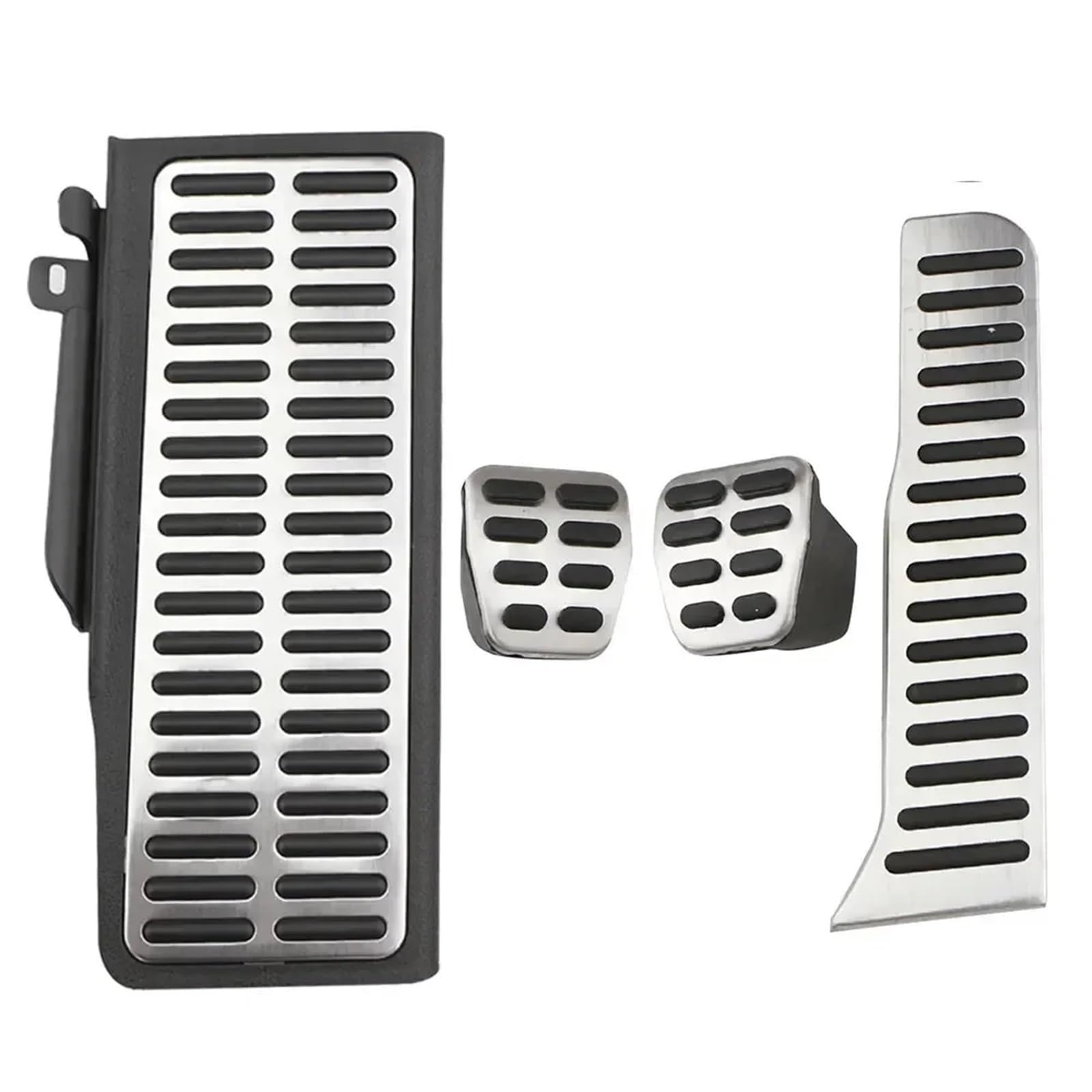 Autopedalabdeckungen Auto-Pedalabdeckung aus Edelstahl, Ersatzpedale for Volkswagen VW Passat B6 B7 CC R36 R-Linie for Skoda Superb Autoteile(MT with Rest Pedal) von VHJIO