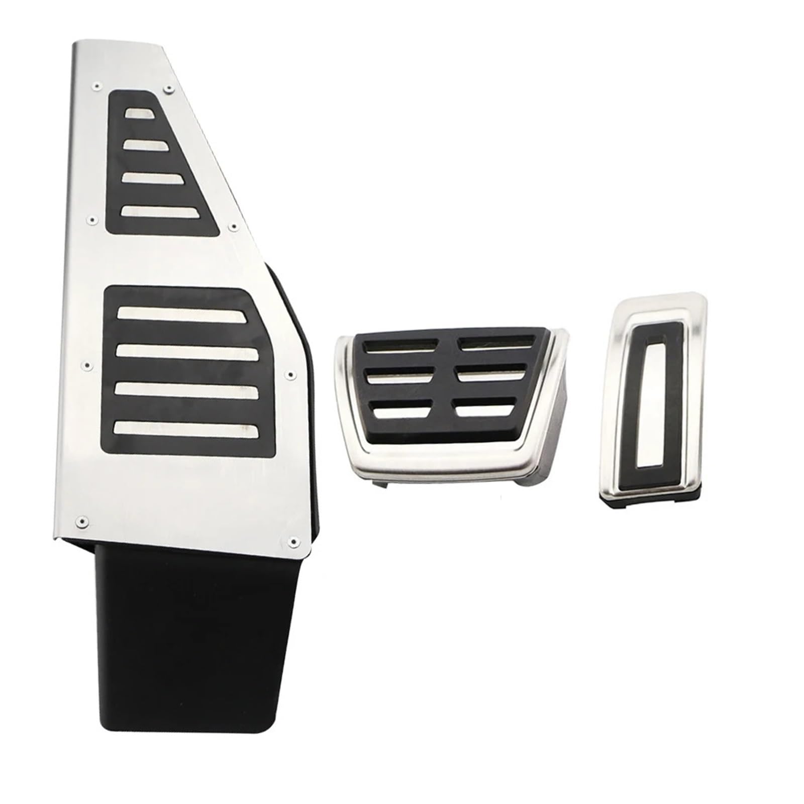 Autopedalabdeckungen Auto Styling Sport Kraftstoff Bremse Dead Pedal Abdeckung Set for Seat Leon 5F MK3 for Skoda for Octavia A7 for VW Golf 7 RHD Auto Zubehör(at with Rest) von VHJIO
