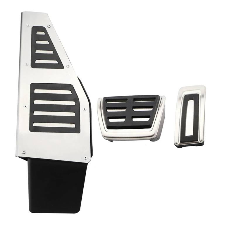 Autopedalabdeckungen Auto Styling Sport Kraftstoff Bremse Dead Pedal Abdeckung Set for Seat Leon 5F MK3 for Skoda for Octavia A7 for VW Golf 7 RHD Auto Zubehör(at with Rest) von VHJIO