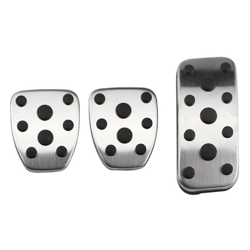 Autopedalabdeckungen Edelstahl Auto Gas Bremspedal Pad Abdeckung Restfoot Pedale for Subaru Impreza 2006-2015 Auto Pedale Abdeckungen(MT Without Rest) von VHJIO