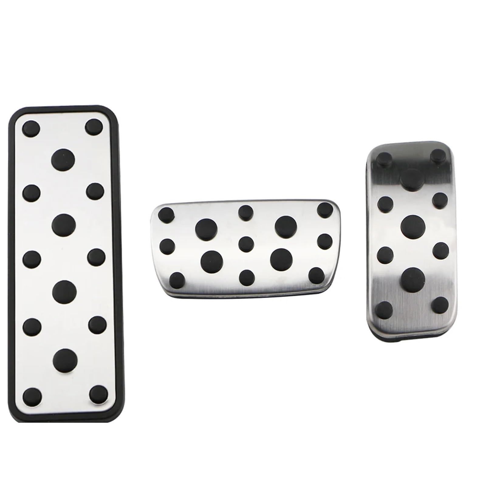 Autopedalabdeckungen Edelstahl Auto Gas Bremspedal Pad Abdeckung Restfoot Pedale for Subaru Impreza 2006-2015 Auto Pedale Abdeckungen(at with Rest) von VHJIO