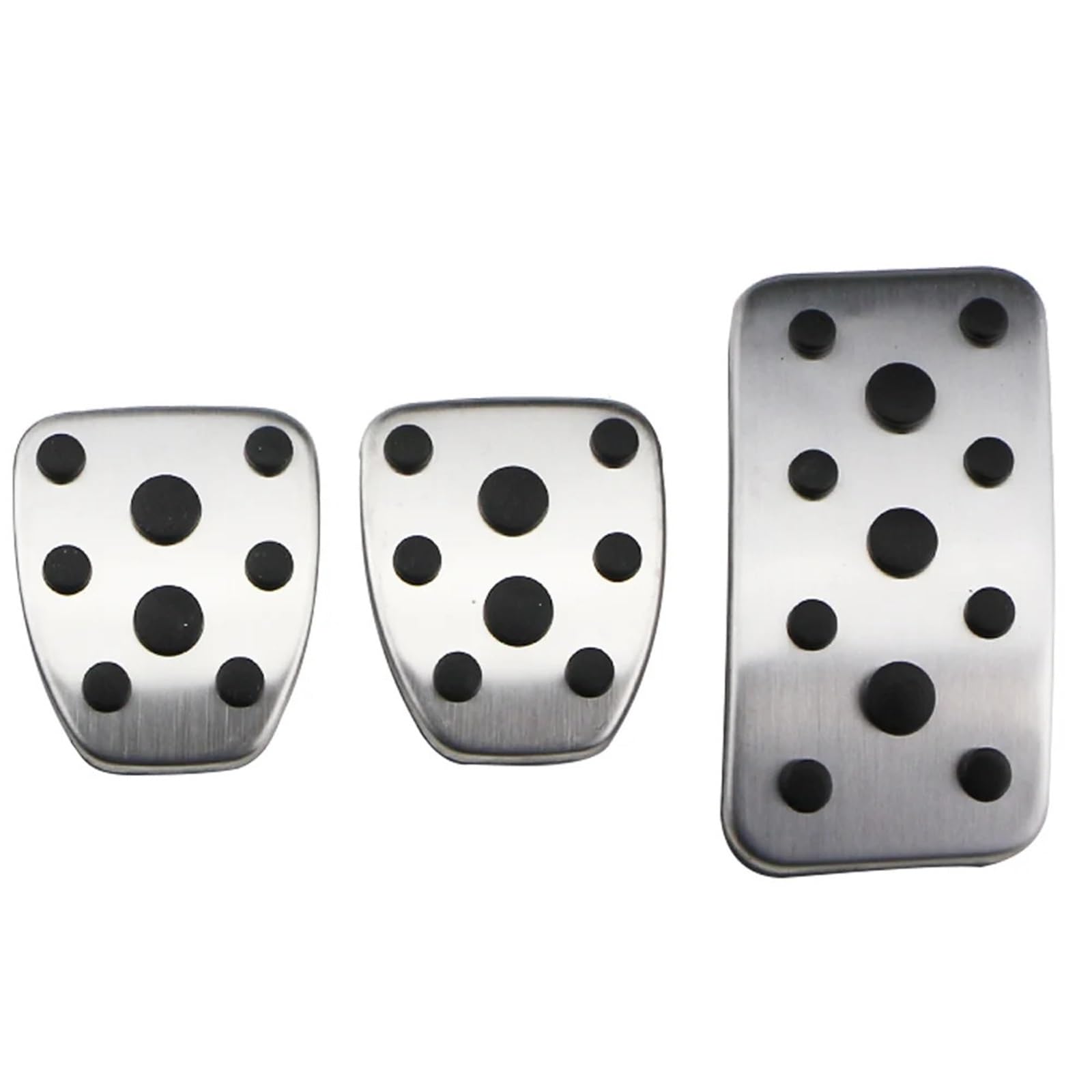 Autopedalabdeckungen Edelstahl Auto Gas Bremspedal Pad Abdeckung Restfoot Pedale for Subaru Outback 2014-2021 Auto Schutz Abdeckungen(MT Without Rest) von VHJIO