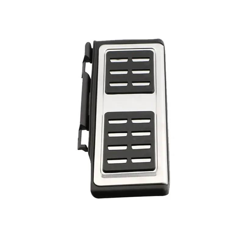 Autopedalabdeckungen Edelstahl at MT Auto Pedal Abdeckung Auto Pedale Pad for Volkswagen VW T-ROC Troc 2017 2018 2019 2020 2021 Zubehör(1Pc Rest) von VHJIO