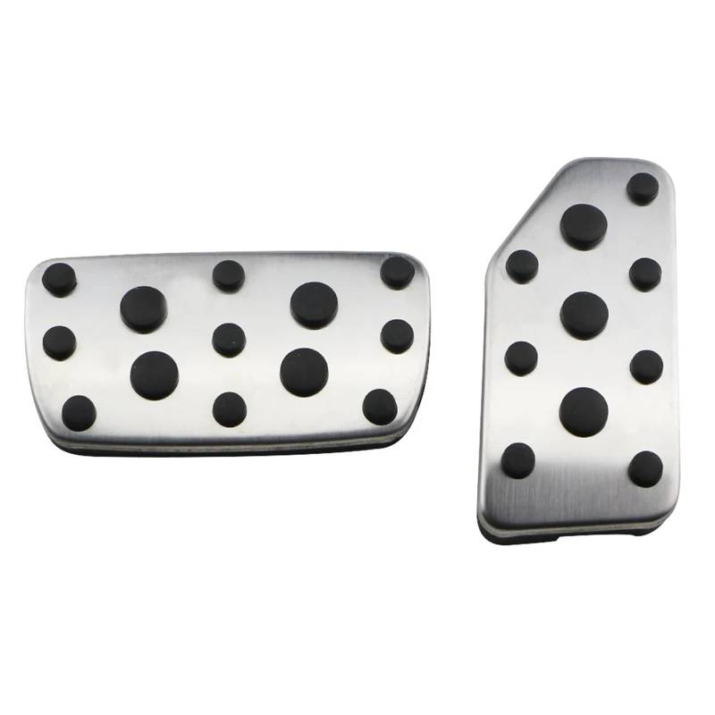 Autopedalabdeckungen Edelstahl at MT Auto Pedale Auto Gas Bremspedal Rest Pedal Abdeckung for Subaru Forester 2018 2019 2020 2021 Teile(at Without Rest) von VHJIO